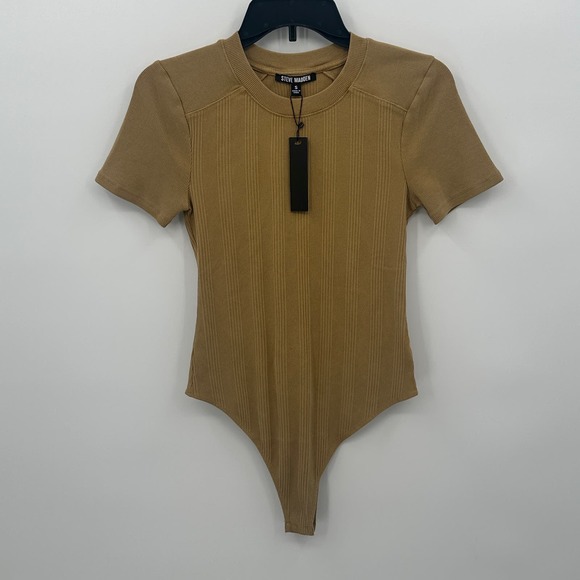 Steve Madden Tops - Steve Madden Women's Ambra Bodysuit in Sand Size Small